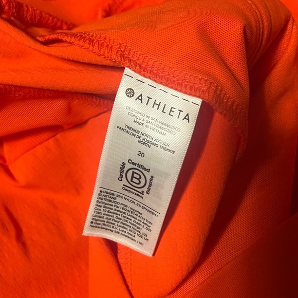 Athleta NWT Trekkie North Jogger Pant Orange Size 20 - Picture 8 of 10